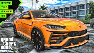 GTA 5 let's go to work - Lamborghini Urus Uber Jobs - (GTA 5 MODS) 4K