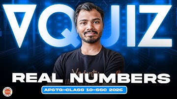 V-Quiz 🧠 | Real Numbers Class 10 Maths | AP & TS SSC 2026 | Ranjith Sir