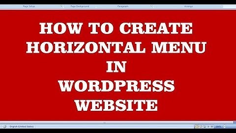 how to create menu in wordpress website (wordpress tutorial-5)