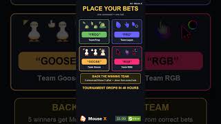 Bet on a cursor team. Winners get the game. | The Mouse X Cursor Cup