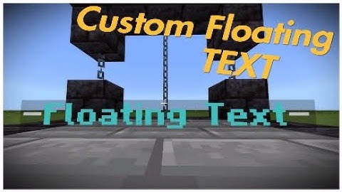 Minecraft Bedrock, HOW TO GET FLOATING TEXT! Xbox Ps4 Mcpe (Out Dated)