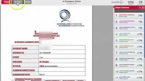 Turnitin 1: Give feedback and marking