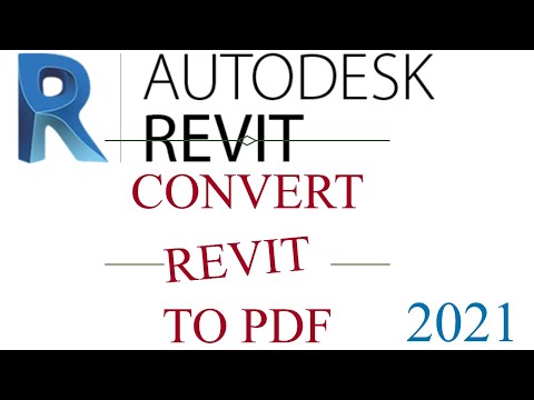 How to convert Revit drawings to PDF