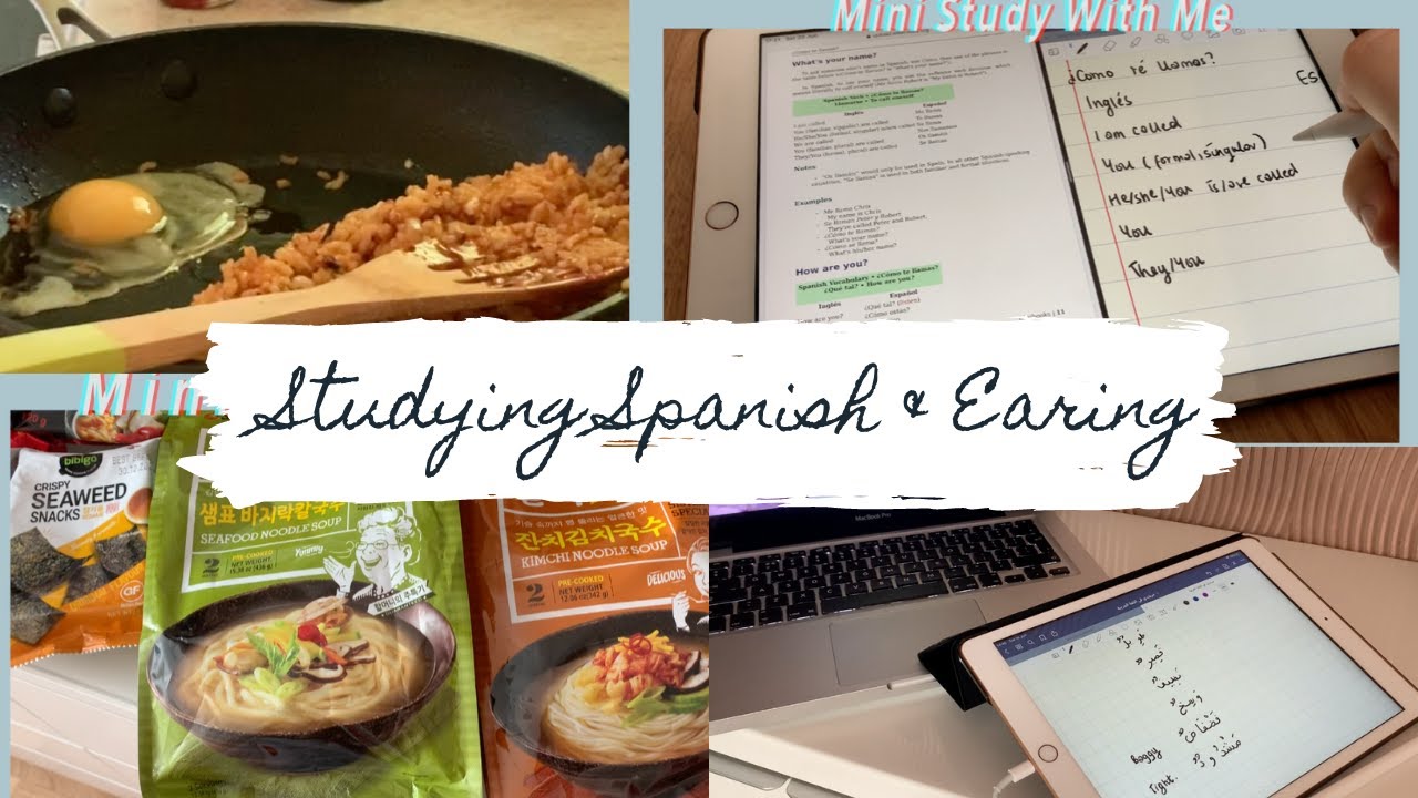 Studying Spanish and Eating :) - YouTube