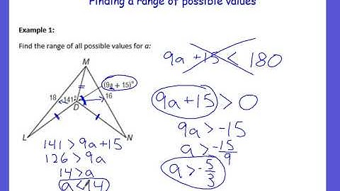 Hinge Theorem - Restrictions on x