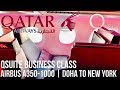 QATAR AIRWAYS QSUITE AIRBUS A350-1000 XWB | DOHA TO NEW YORK