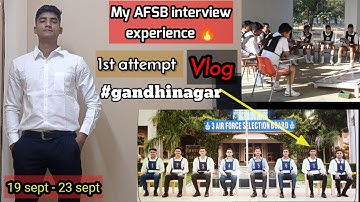 My afsb experience vlog at 3 AFSB GANDHINAGAR | ssb interview vlog| #myfirstvlog afsb interview