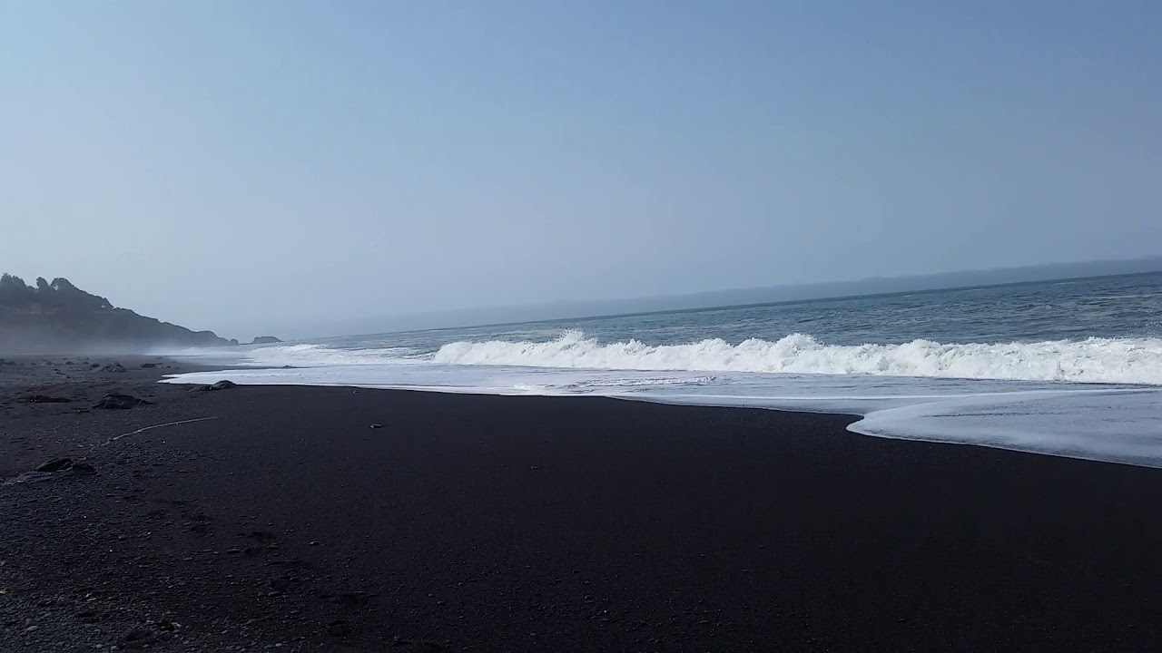 Kings range CA black sands beach