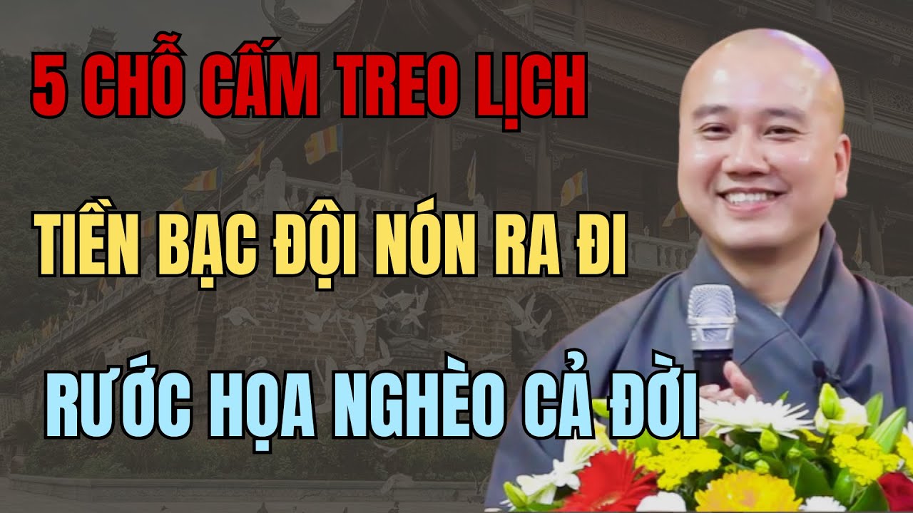 THẦY PHÁP HÒA CHỈ ĐIỂM: 5 VỊ TRÍ ĐẠI KỴ TREO LỊCH TRONG NHÀ – TREO SAI TIỀN BẠC TIÊU TAN!