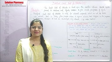 Inorganic Chemistry (10)  Modified Limit Test for Chlorides | Modified Limit Test