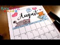 DIY - AUGUST CALENDAR - BULLET JOURNAL, DECORATION, ORGANIZATION.