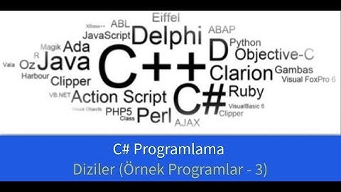 C# Programlama - Diziler ile ilgili örnek uygulamalar - 3