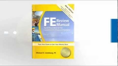 FE Review Manual for the FE/EIT Exam: Informational Video