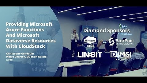 Providing Microsoft Azure Functions And Microsoft Dataverse Resources With CloudStack - CCC 2022
