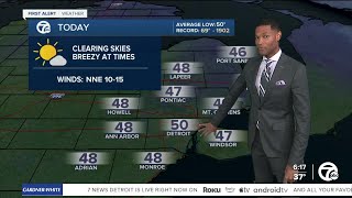 Metro Detroit Weather: Chilly nights ahead, wind chills below 32°