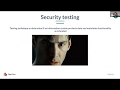 What is security testing?