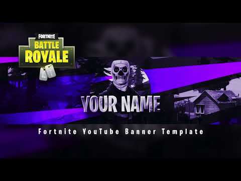 Banner Template Fortnite Youtube Banner 2048x1152 No Text