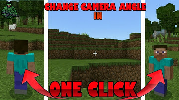 How To Change Camera Angle In One Click||And Drop Item In One Click||In Minecraft||