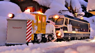 Snow Removal at Nicht - LGB Garden Railway by mapic2 22,569 views 5 months ago 2 minutes, 56 seconds