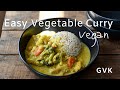 Easy vegetable curry vegan