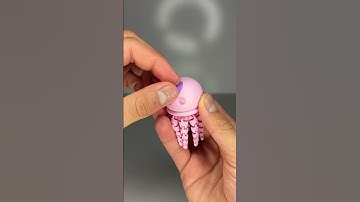 3D Printed Spongebob Jellyfish Flexi Mini Fidget