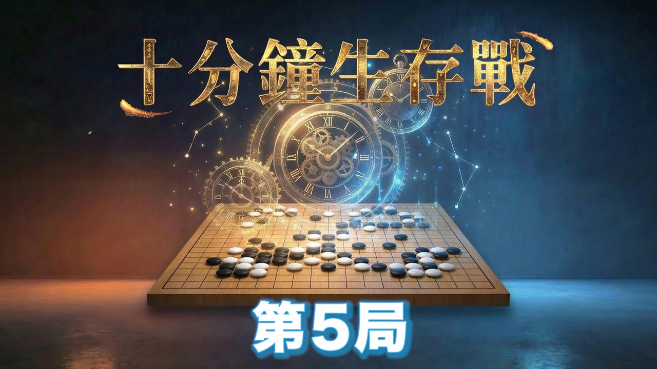 【圍棋十分鐘生存戰】生存戰最短對局 44手提早收工！Feat.廖聖維7段