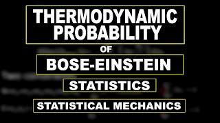 Thermodynamic Probability of Bose-Einstein Statistics by mathOgenius