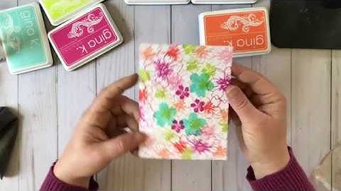 Craft Your Joy Technique Tutorial:  Creating Patterned Paper with Stamps and Ink