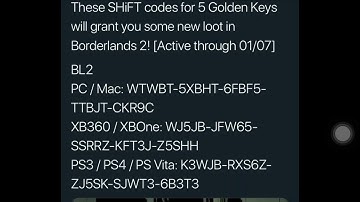 Borderlands 2 Golden Keys & Shift Codes
