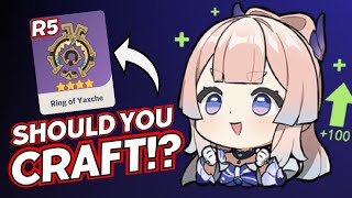 MAJOR BUFF for Kokomi !? | R5 Rings of Yaxche, Worth Crafting ?? - Genshin Impact