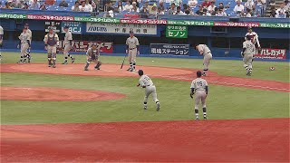 2024春季リーグ戦　早稲田大学vs明治大学①　シートノック