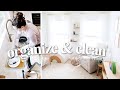 HOME ORGANIZATION AND CLEAN WITH ME | Tips and Cleaning Motivation