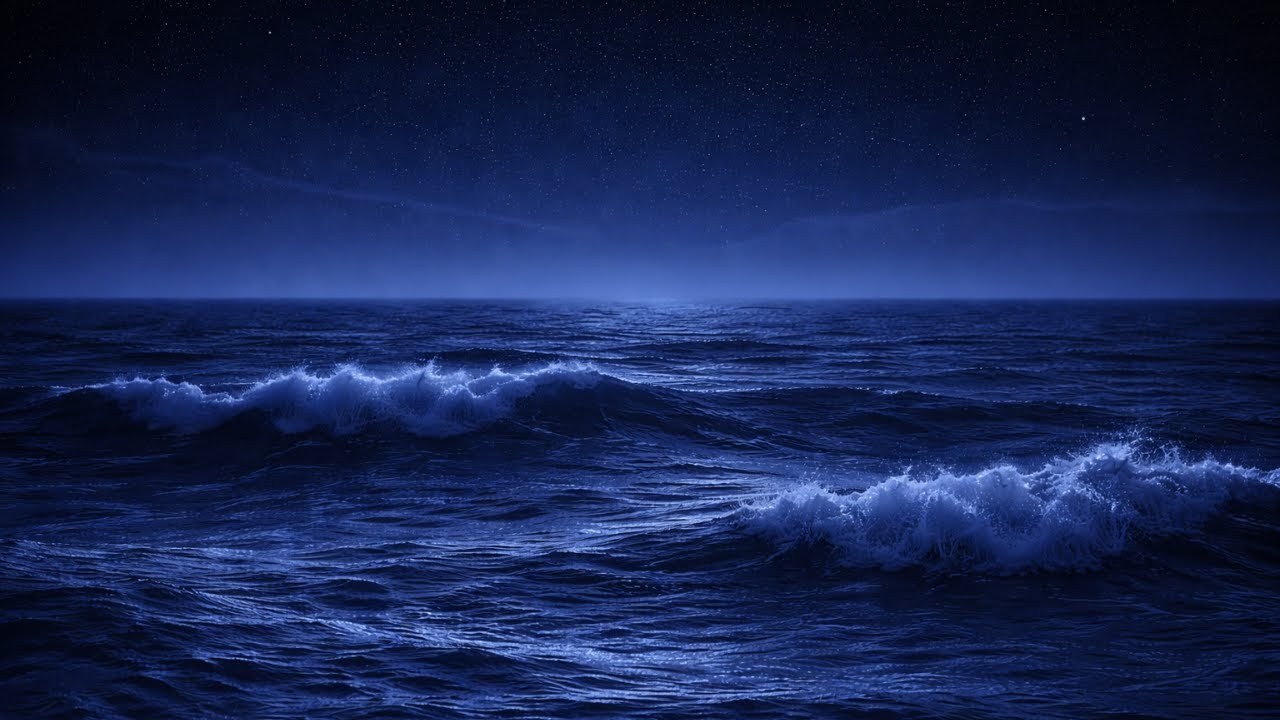 Midnight Ocean Calm • Deep Sleep Wave Stream
