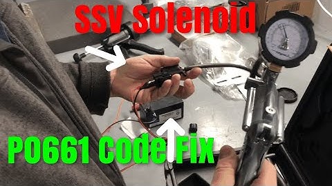 P0661 Code? How to diagnose / Test MAZDA RX 8 SSV solenoid’s correctly using a manual pump
