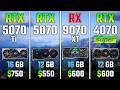 RTX 5070 Ti vs RTX 5070 vs RX 9070 XT vs RTX 4070 SUPER | Test in 7 Games