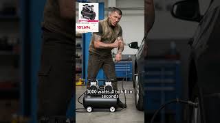Portable compact car air compressor test #shorts #v=ta608BCx_VM