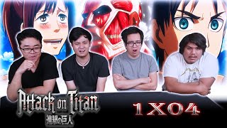 ATTACKED AGAIN! | Attack on Titan Episode 1x04 REACTION