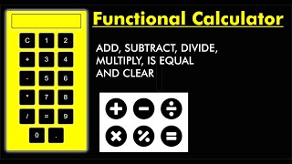 🧮 Build a Fully Functional Calculator using HTML, CSS & JavaScript || functional calculator