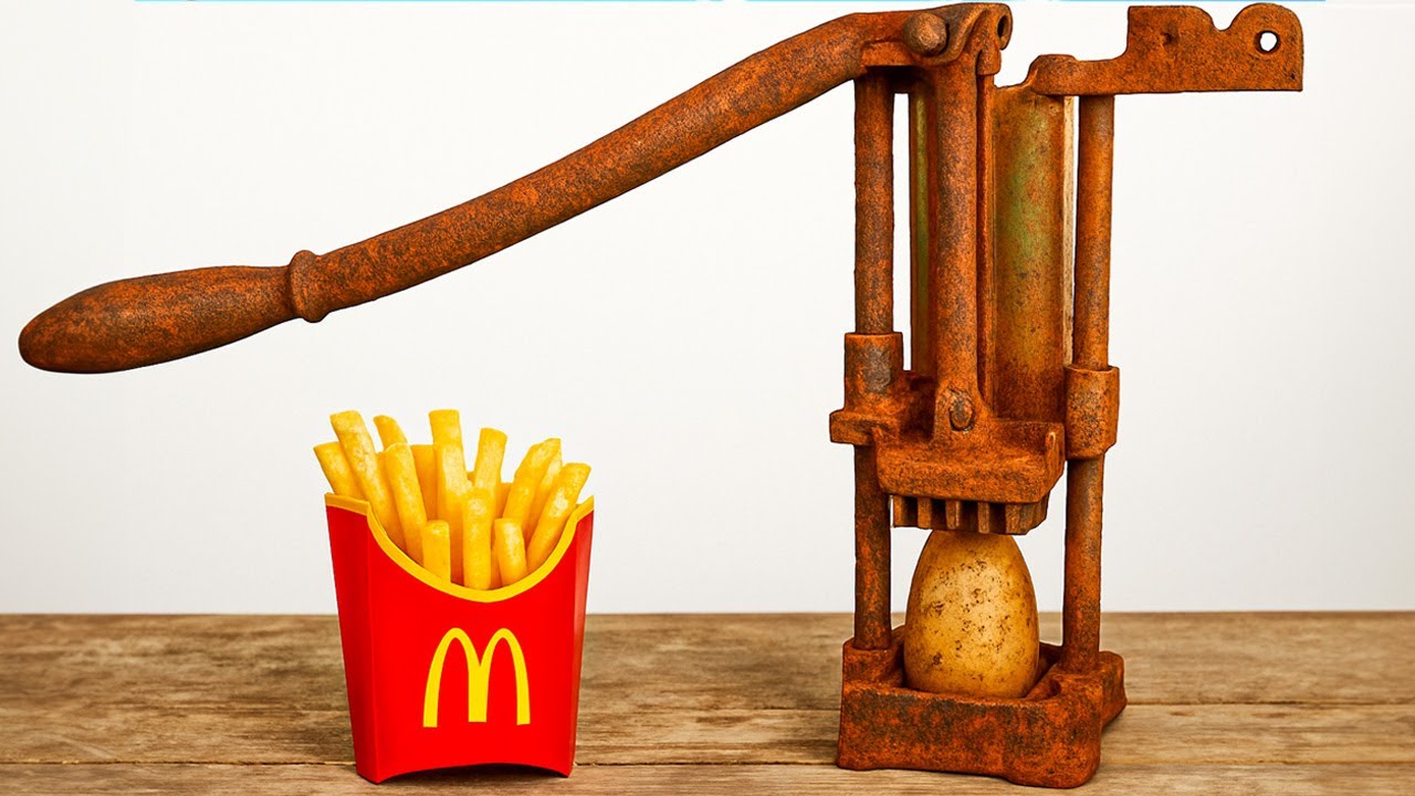 1940s 1950s WW2 Vintage Mid Century French Fries Food Potato Cutter