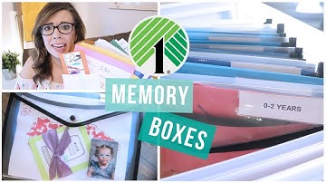 SCHOOL MEMORY BOX STORAGE | HOW TO ORGANIZE KIDS ARTWORK