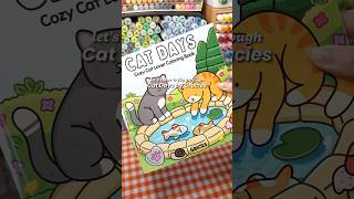 ASMR coloring + flipthrough CAT DAYS coloring book😻✨ #asmrcoloring #adultcoloring #coloringbooks