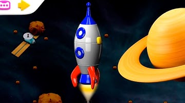 ROCKET App Demo - 3d Build and Play Kids Educational Puzzles iPad, Android (Дети построить и узнать)