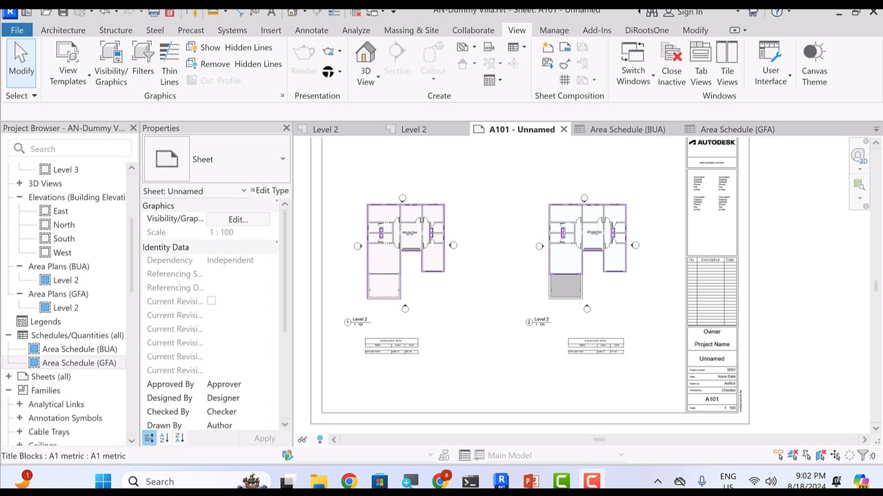 02 Revit Areas Calculation Part 2 إعداد Area Schemes و Area Plans شرح ...