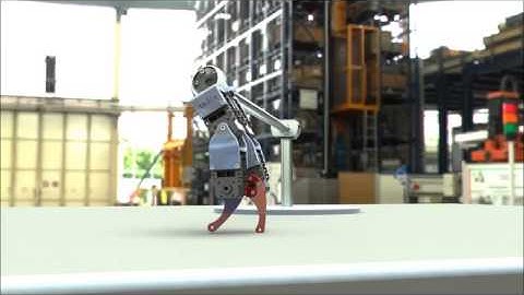 Dynamixel sinusoidal walking biped