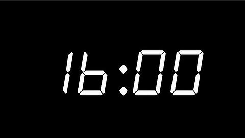 16 Minute Countdown Timer | Digital Clock