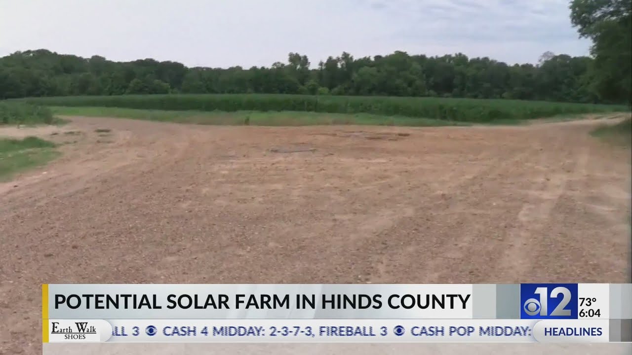 Company hopes for approval for Hinds County solar farm - YouTube