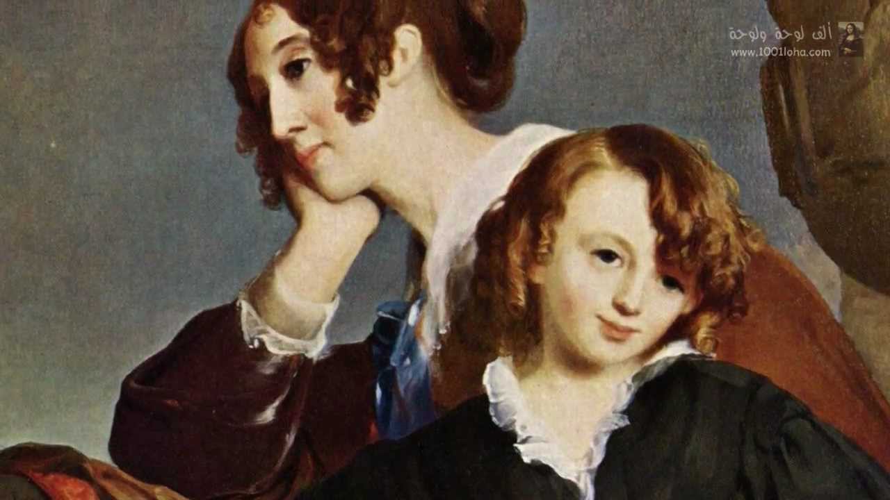 لوحة أم مع ابنها للرسام توماس سولي.