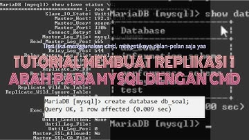 TUTORIAL MEMBUAT REPLIKASI 1 ARAH (MASTER-SLAVE) PADA MYSQL DENGAN CMD