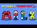 Alphabet lore a  z but transformed from super mario bros  if mario love peach  gm animation
