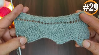 2020 latest border design | Knitting Design #29 | Border knitting (Ribbing)